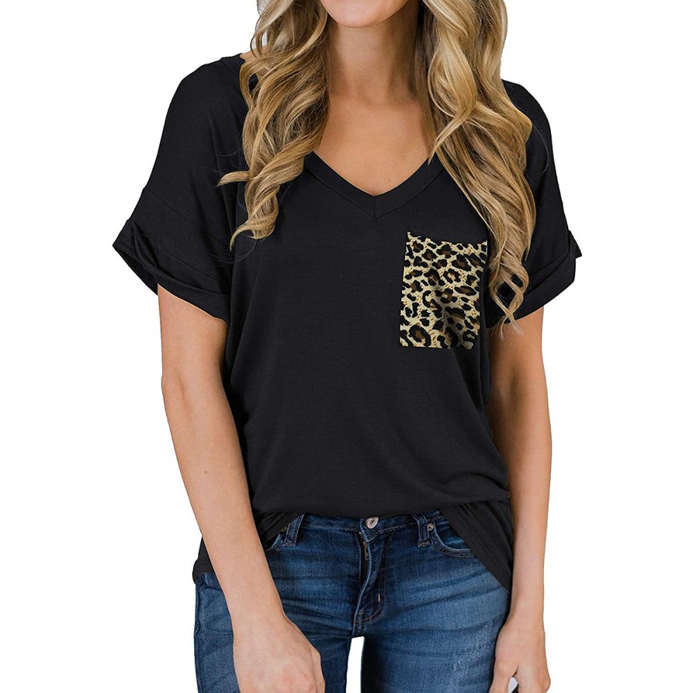 MIHOLL Short Sleeve V-Neck Tee