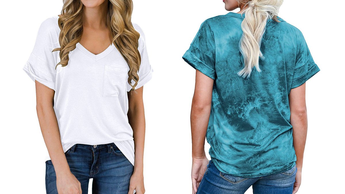 MIHOLL Short Sleeve V-Neck Tee