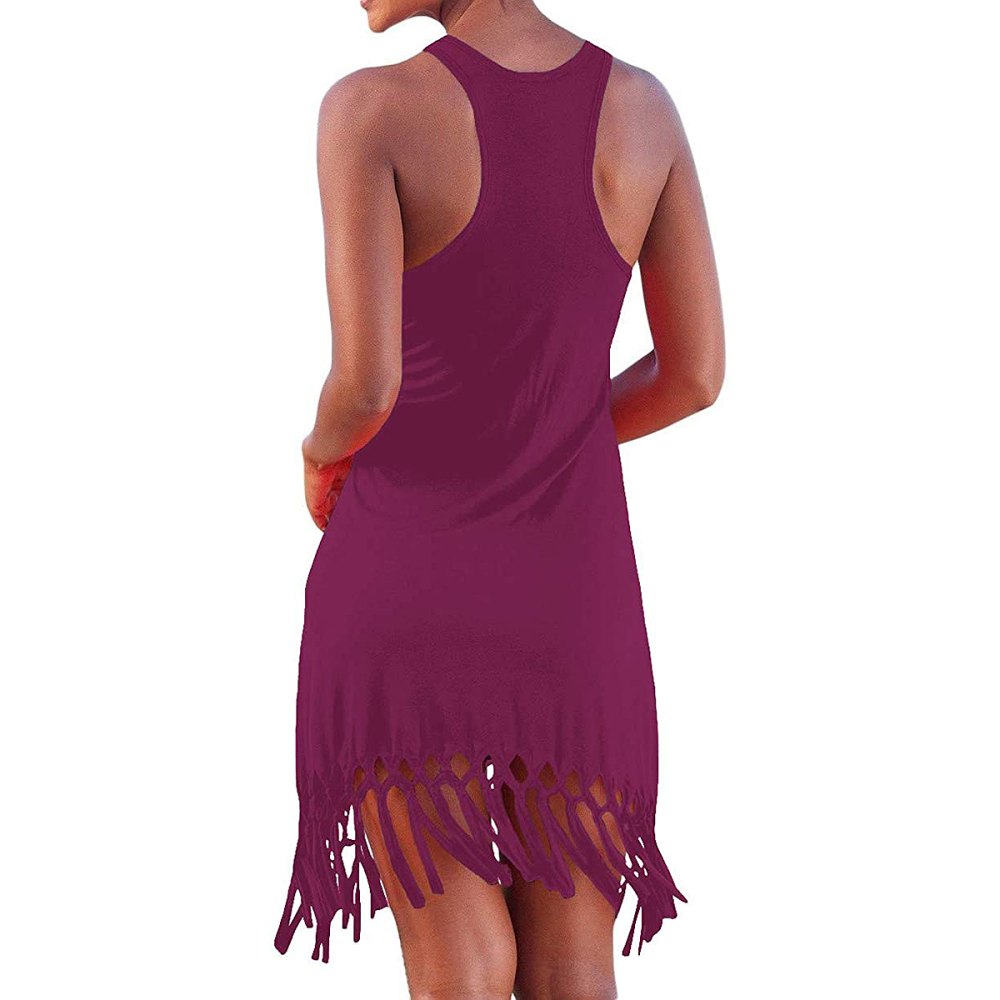 pinziko Summer Sleeveless Beach Dress