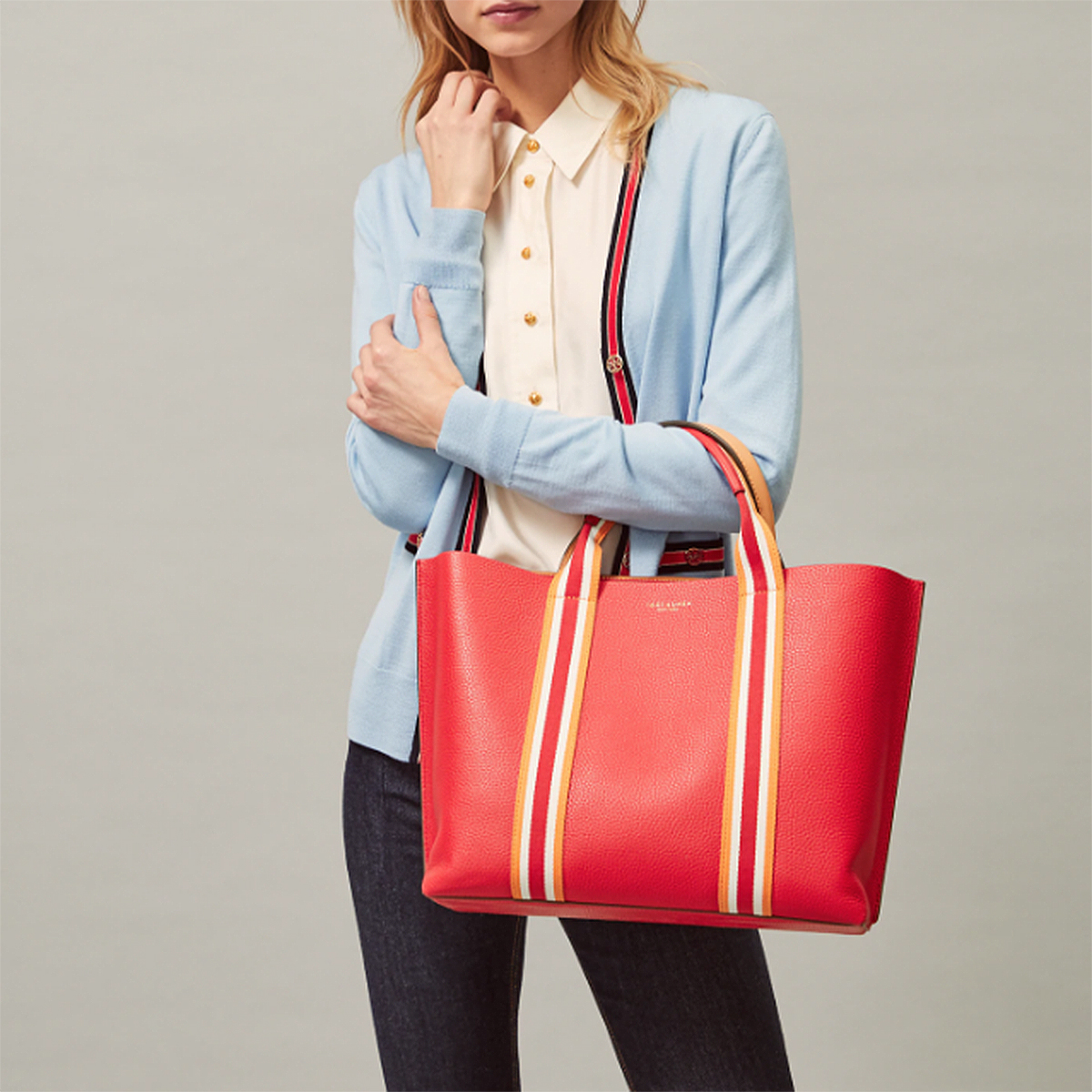 Tory Burch Perry Tote Is Nearly $300 Off Right Now