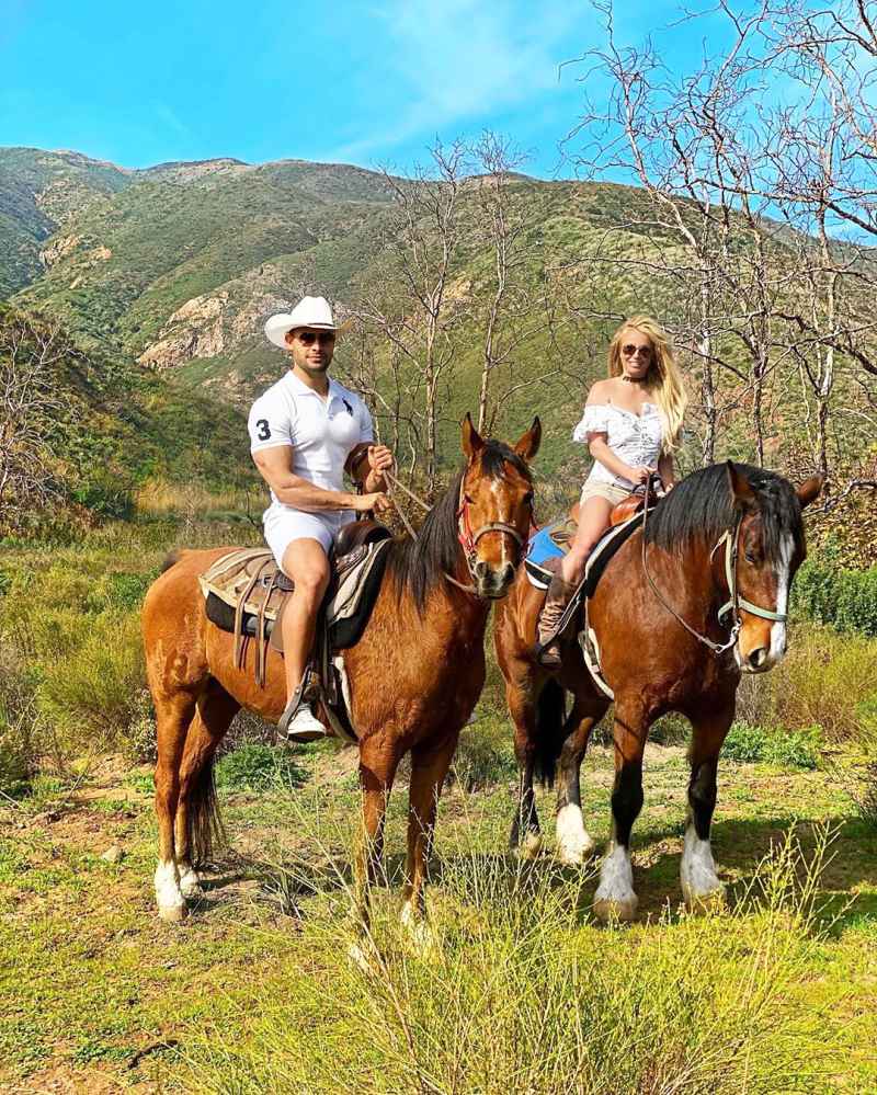 Britney Spears and Sam Asghari Relationship Timeline Riding Horses