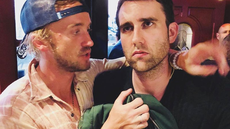 07 Matthew Lewis and Tom Felton August 2018 Harry Potter Stars Reunite Over the Years
