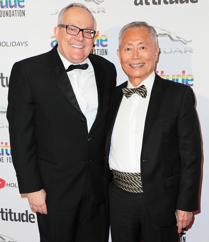 Brad Altman and George Takei Hollywoods Gay Power Couples