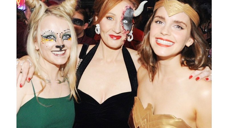 11 Evanna Lynch JK Rowling and Emma Watson July 2019 Harry Potter Stars Reunite Over the Years