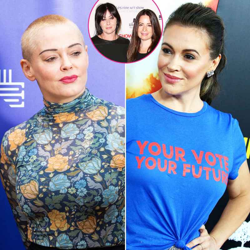 Rose McGowan Shannen Doherty Holly Marie Combs and Alyssa Milano Charmed Drama Timeline