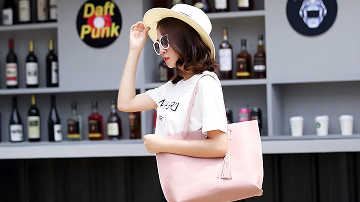 Dreubea Soft Faux-Leather Tote Shoulder Bag