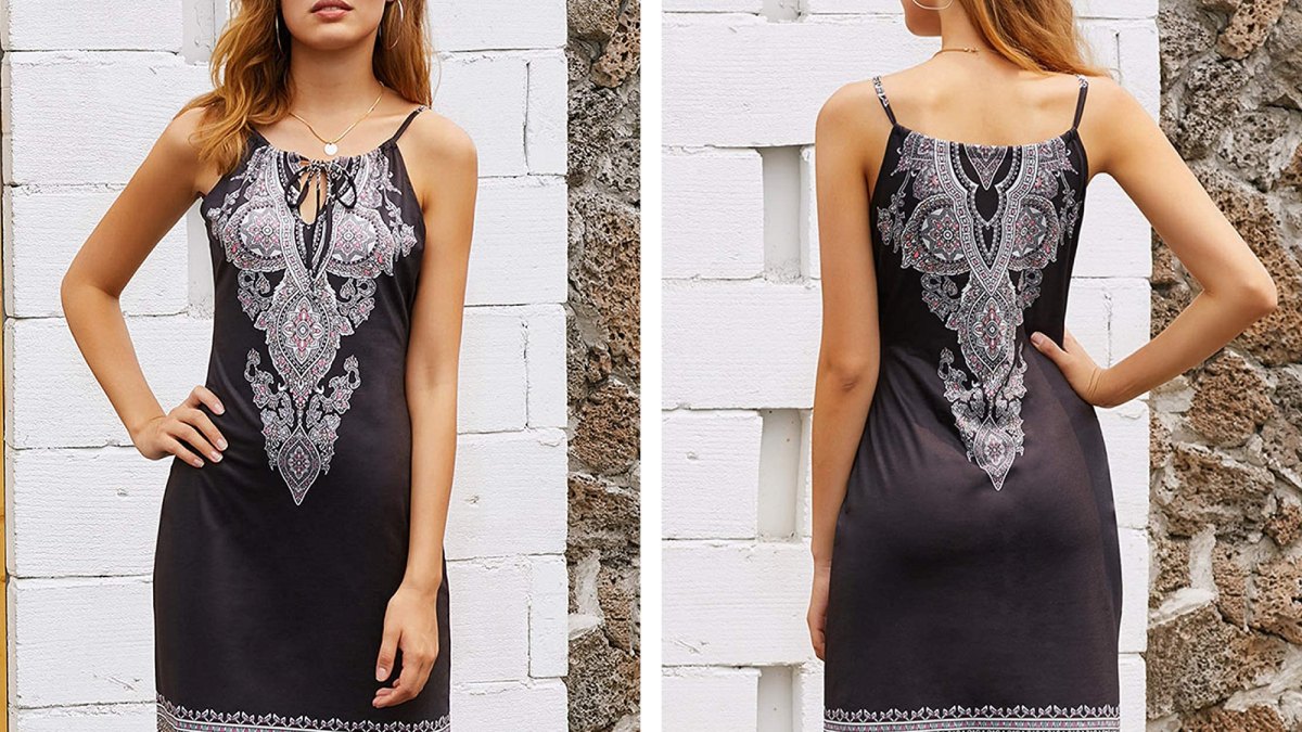 Happy Sailed Boho Print Sleeveless Sundress