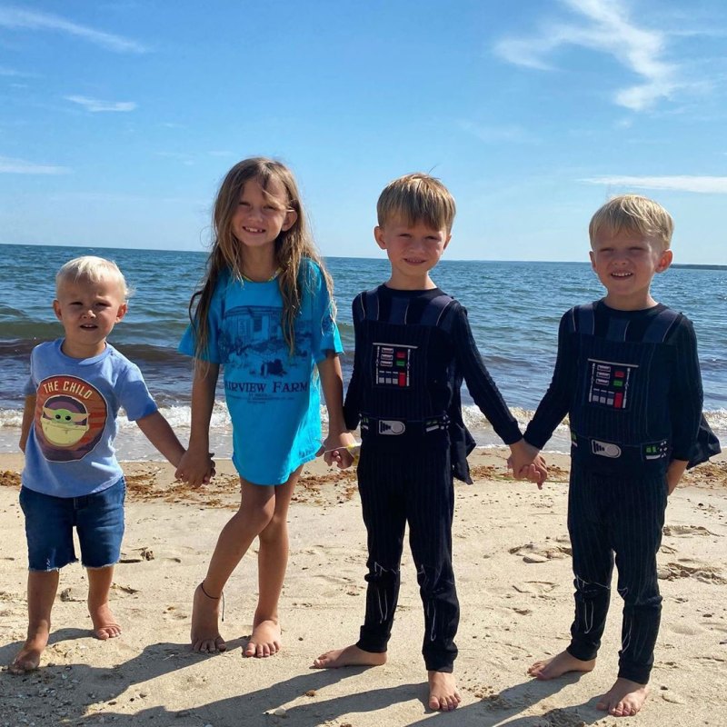 Alec Baldwin and Hilaria Baldwin Family Album Holding Hands on Beach Instagram