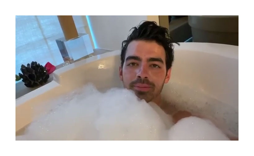 April 2020 Bath Tub Bubbles Joe Jonas Hotness Evolution