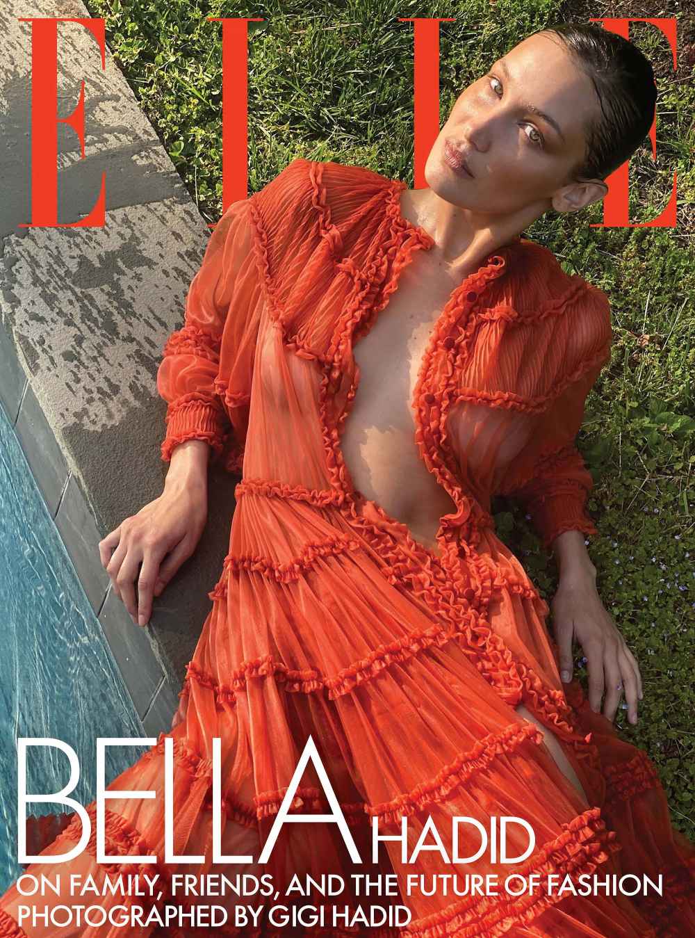 Pregnant Gigi Hadid Photographed Bella's August 'Elle' Magazine Cover