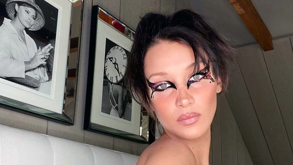 Bella Hadid Shows Off Her Fierce Makeup Artist Skills Nearly Naked