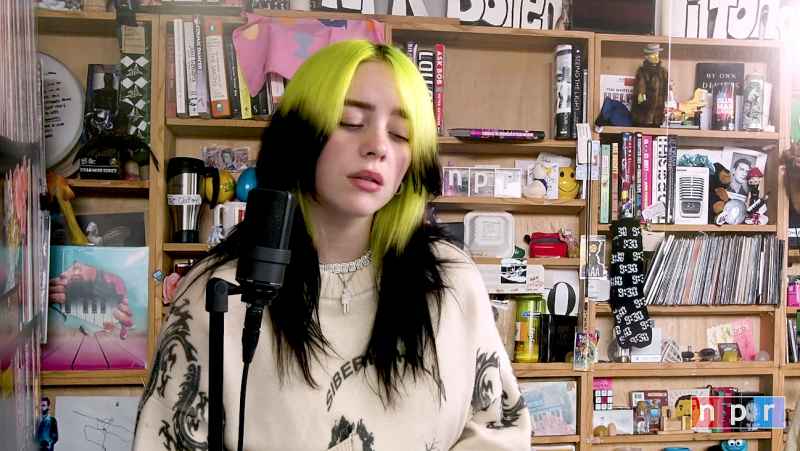Billie Eilish performing from home