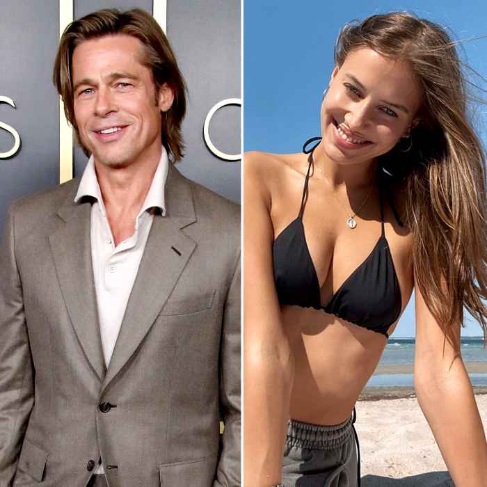Brad Pitt Nicole Poturalski Looked Flirty 9 Months Before Dating News