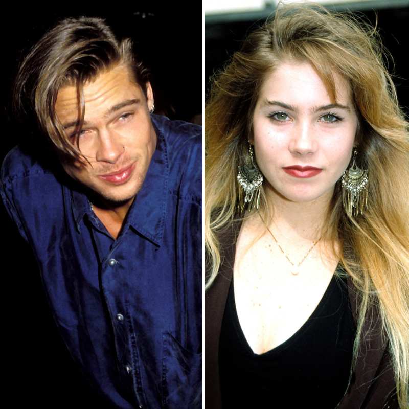Brad Pitt and Christina Applegate VMAs 1989