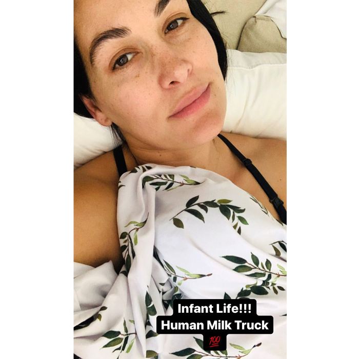 Brie Bella Calls Herself Human Milk Truck 3 Weeks After Son Birth