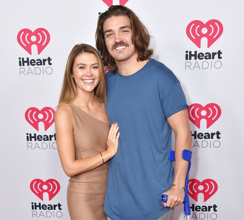Caelynn Miller-Keyes and Dean Unglert attend the iHeartRadio Podcast Awards Dean Unglert Says Colton Underwood and Cassie Randolph Can Do Better Post-Split