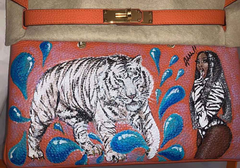 You Have to See the Customized Birkin Bag Cardi B Gifted Megan Thee Stallion