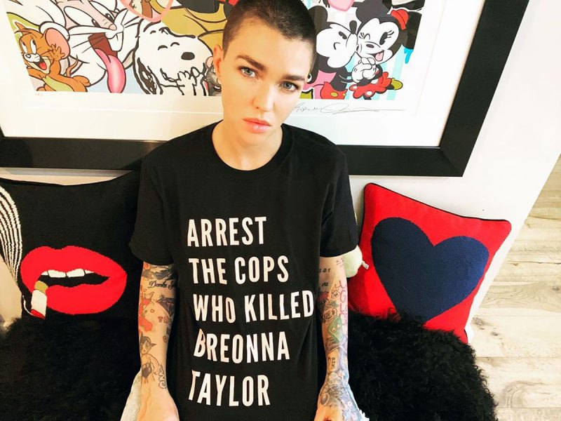 The Black T-Shirt With a Message Celebs Are Wearing All Over IG