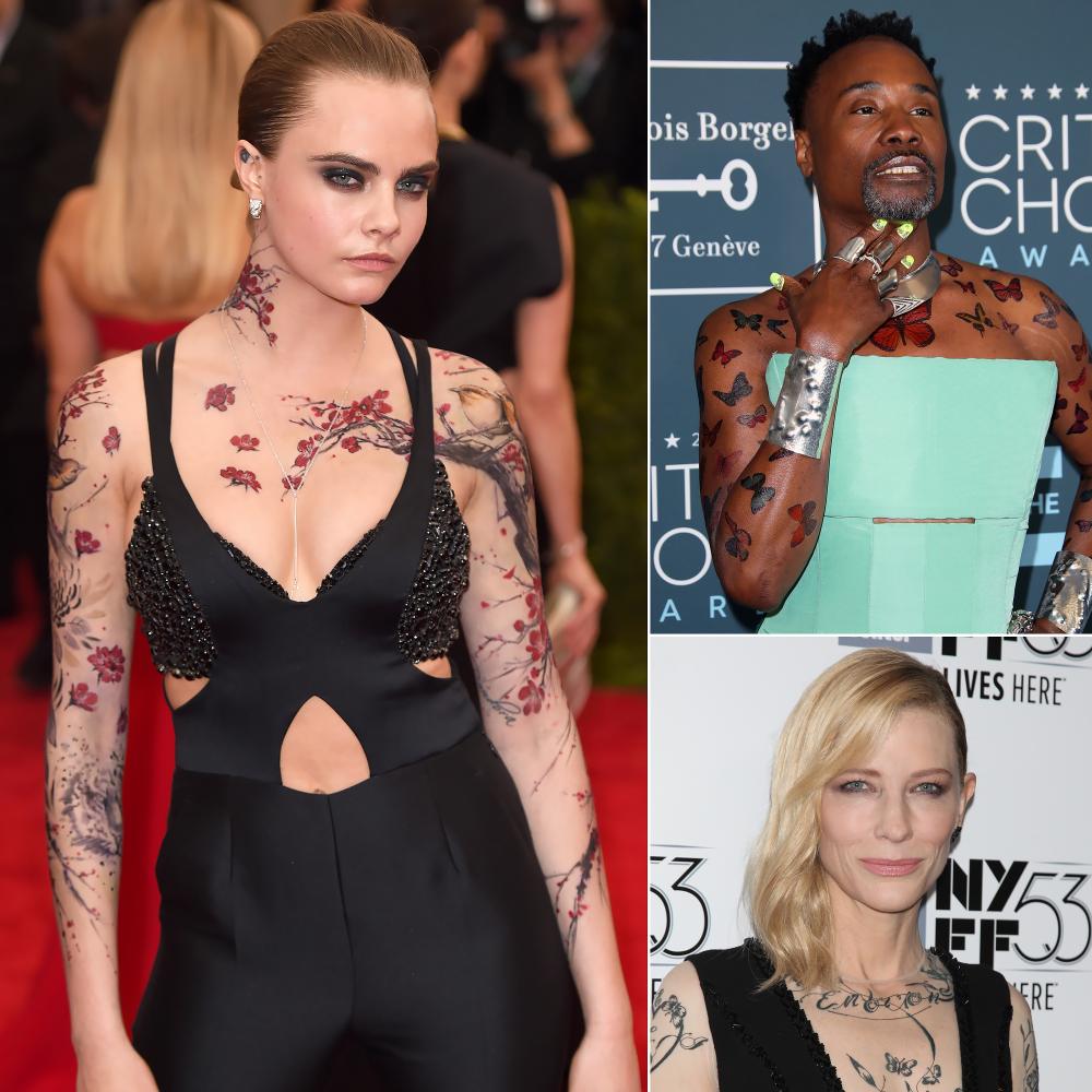 7 Times Stars Tricked Fans With Fake Tattoos: Pics