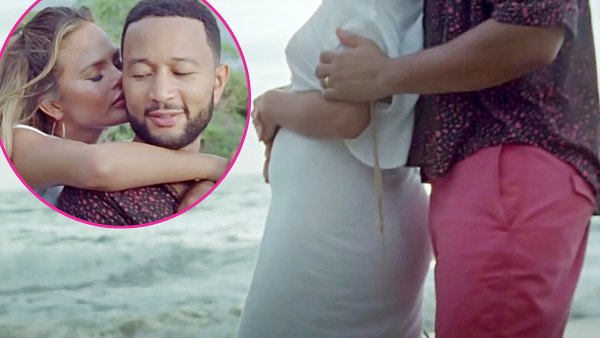 Pregnant Celebs Showing Baby Bumps in Music Videos Chrissy Teigen John Legend