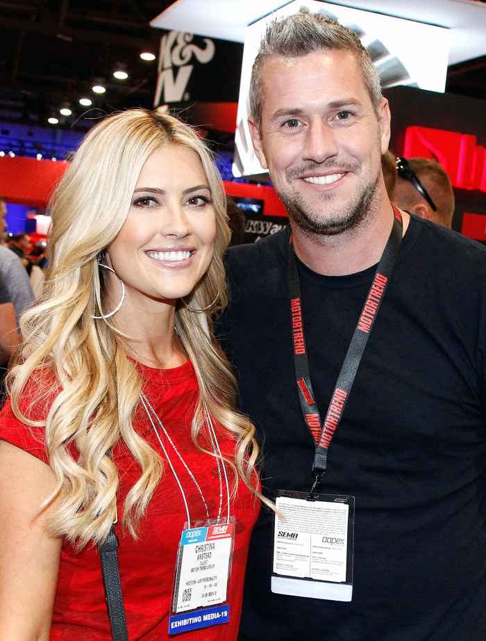 Christina Anstead and Ant Anstead attend SEMA Show Christina Anstead Reacts to Ex-Husband Tarek El Moussa Engagement