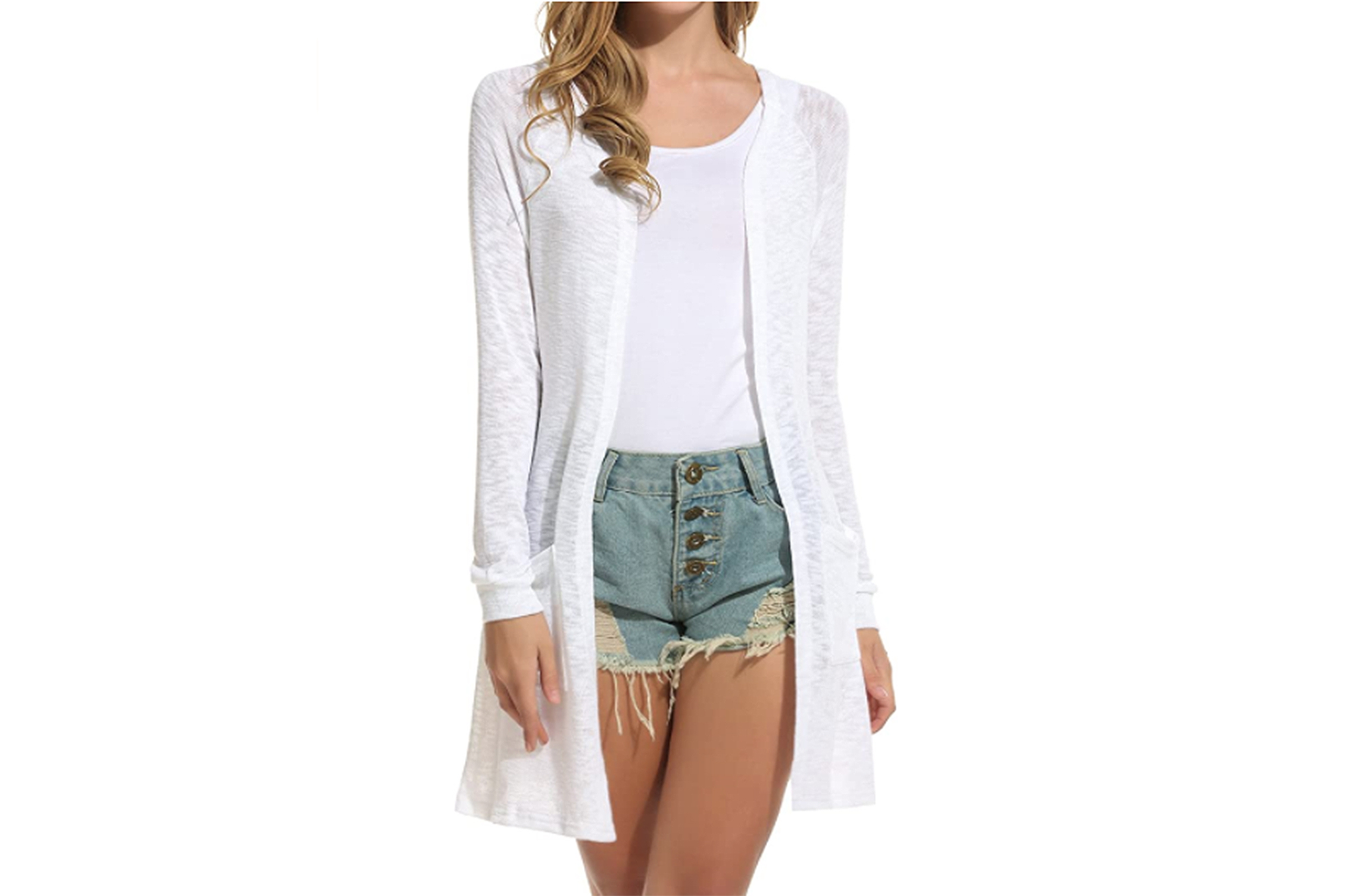 ELESOL Women’s Loose Casual Open Front Cardigan Sweater