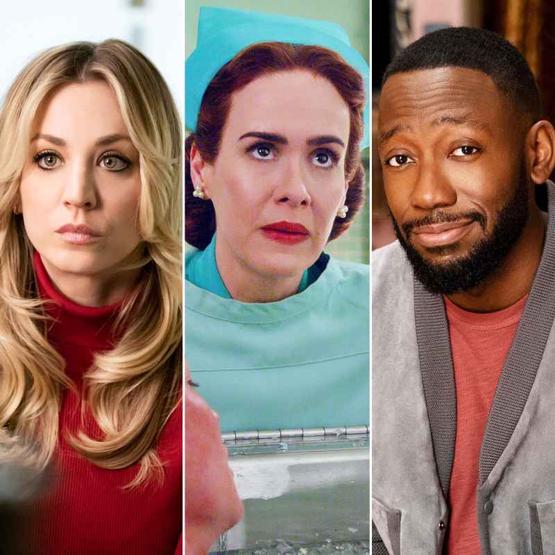 Kaley Cuoco in The Flight Attendant Sarah Paulson in Ratched and Lamorne Morris in Woke Fall TV Preview