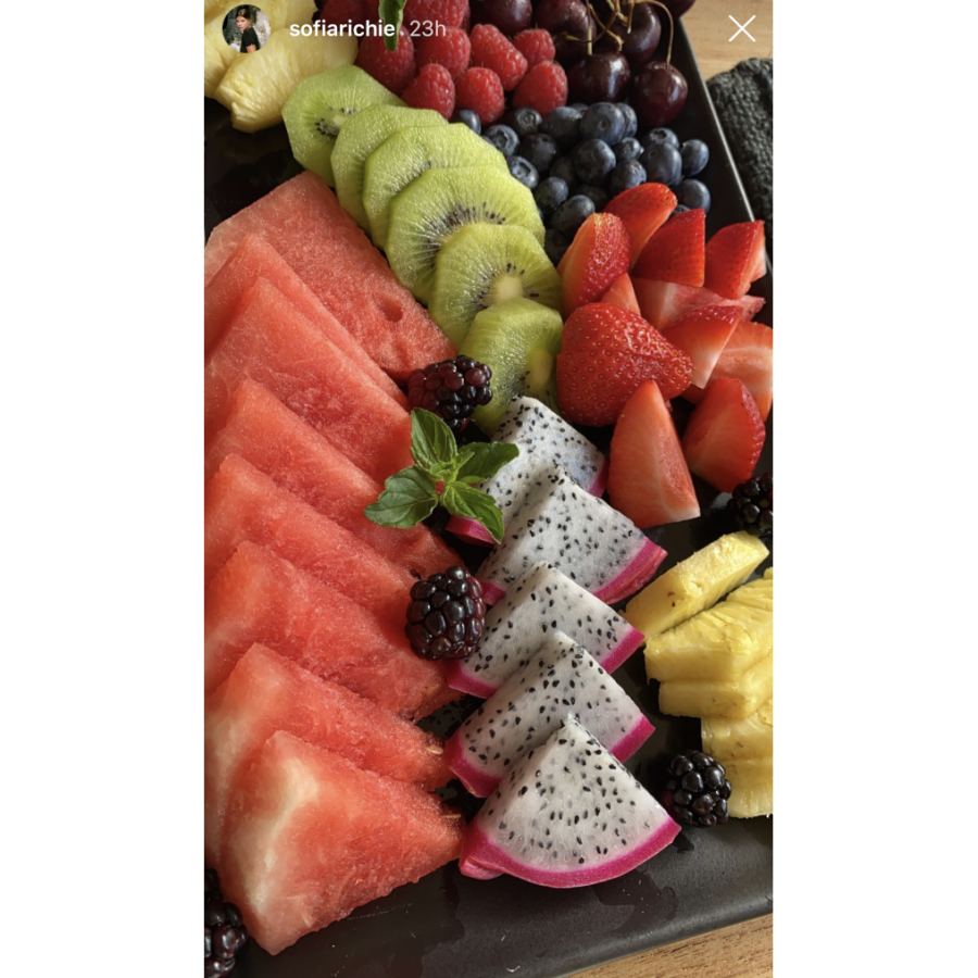 Fruit Plate Everything Sofia Richie Is Eating on Her 22nd Birthday Vacation