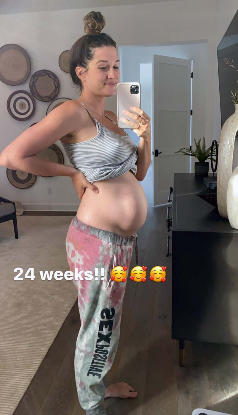 Bare Bump! Jade Roper Shows Pregnancy Progress at 24 Weeks