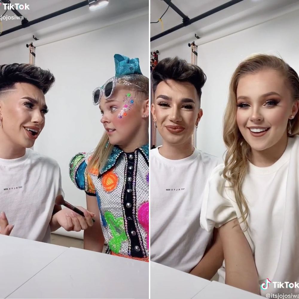 James Charles Gives Jojo Siwa a TikTok Makeover Before and After
