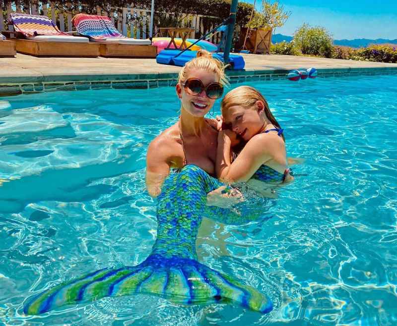 Jessica Simpson Swimming Pool Mermaid Maxwell Johnson