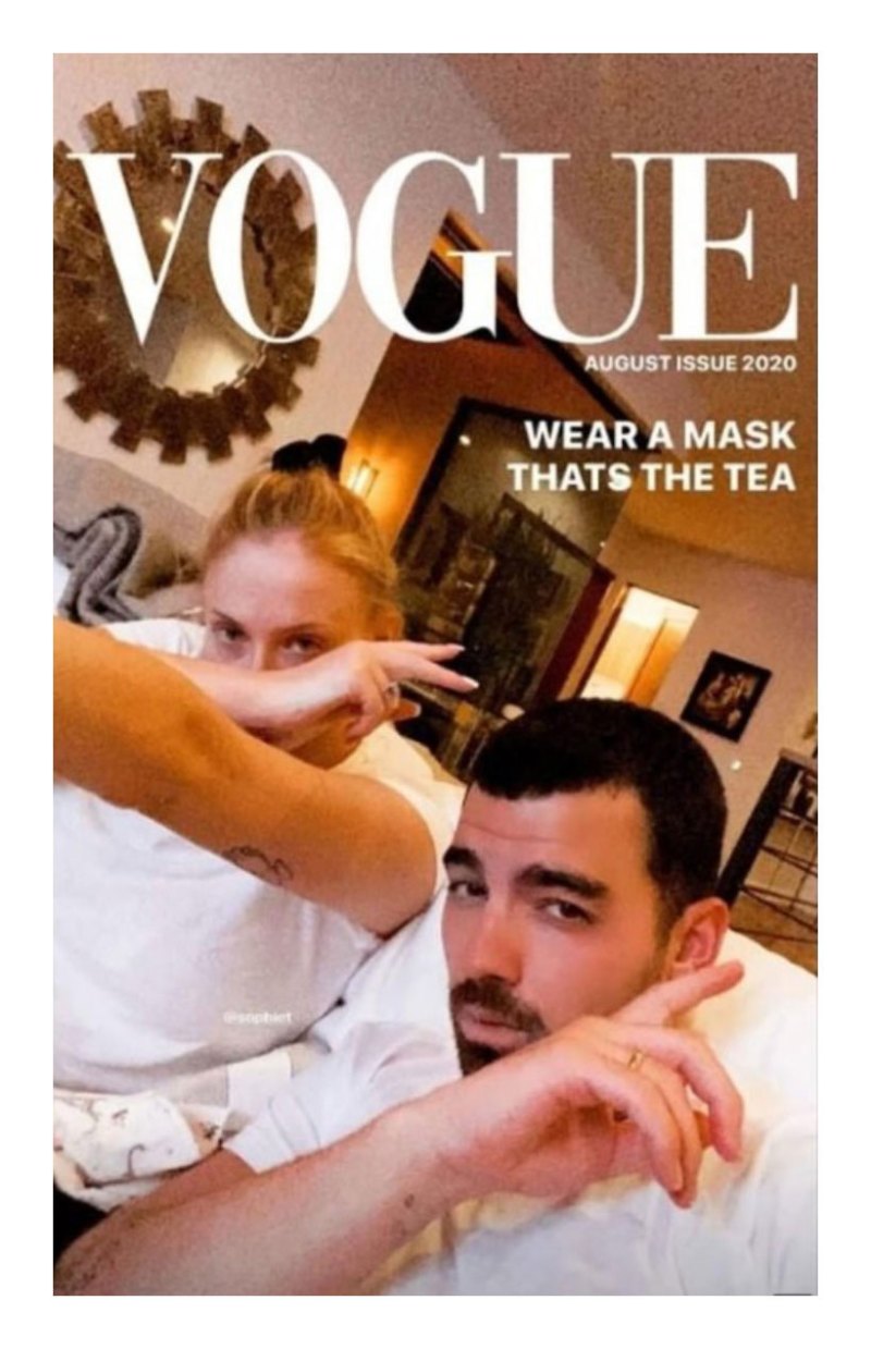 Joe Jonas and Sophie Turner Romance Timeline Vogue Instagram