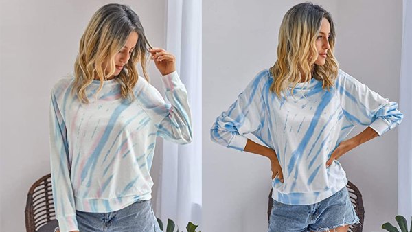 KIRUNDO 2020 Women’s Tie Dye Sporty Sweatshirt Crew Neck