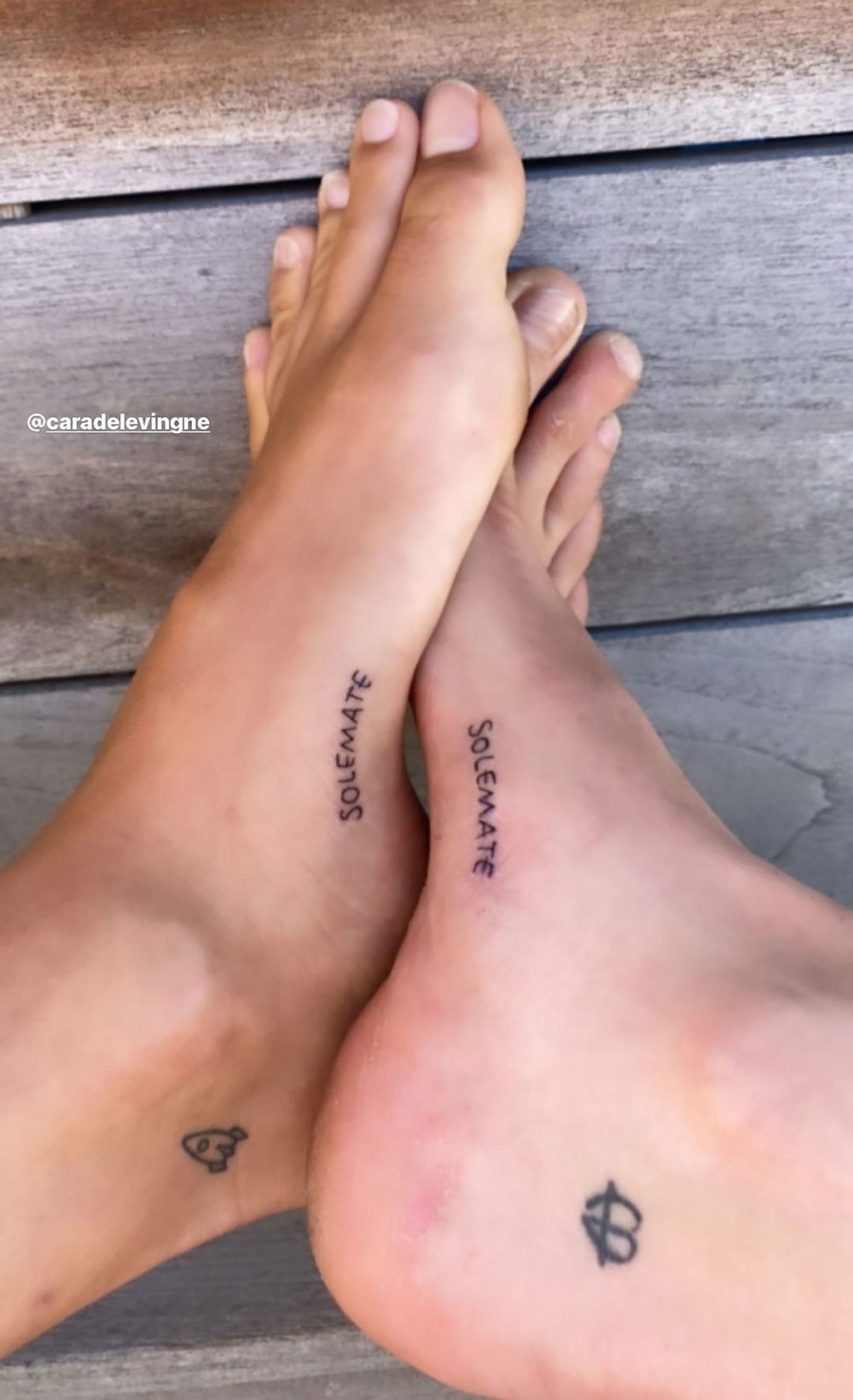 Kaia Gerber Cara Delevingne’s Matching ‘Soulmate’ Tattoos