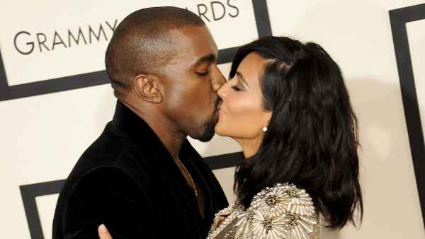 Kanye West Kisses Kim Kardashian After Rocky Few Months