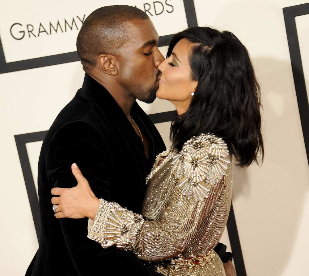 Kanye West Kisses Kim Kardashian After Rocky Few Months