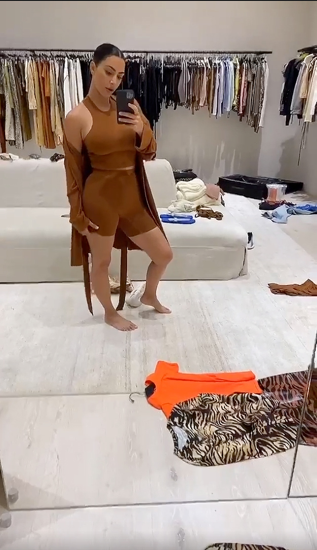 Kim Kardashian Shows Off the New Skims Pieces