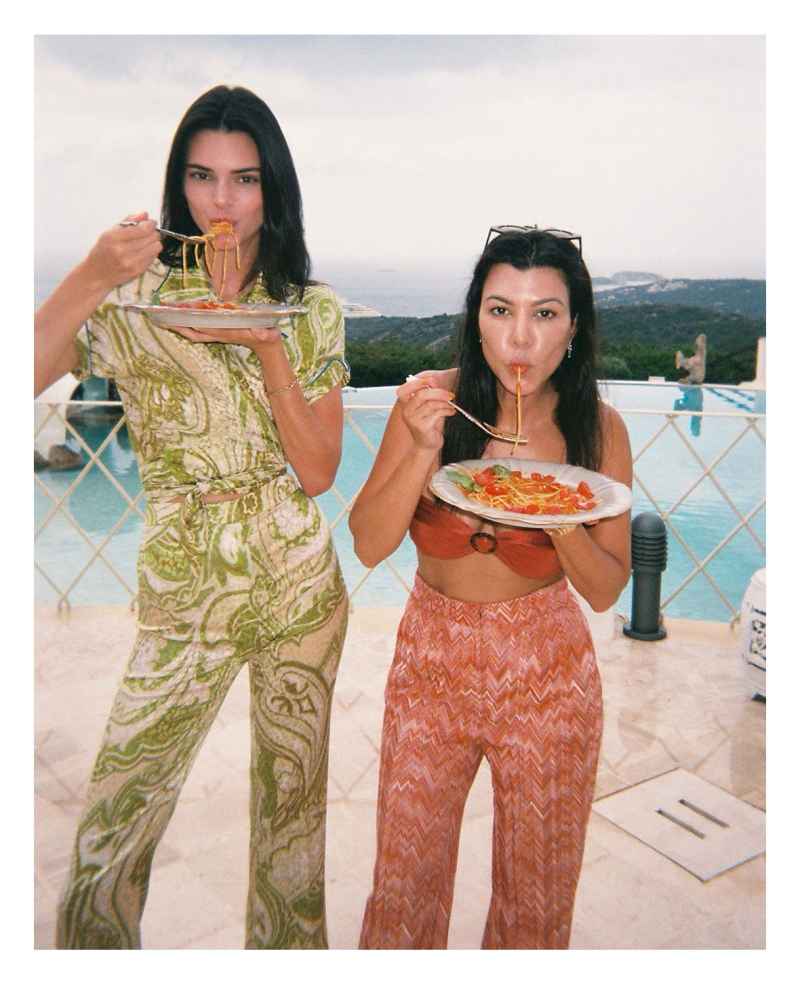 Kourtney Kardashian Stars Snacking Poolside