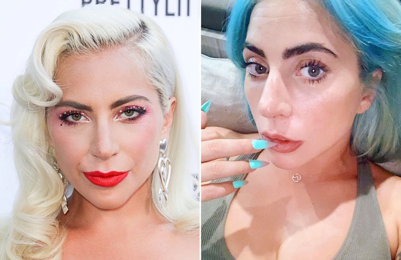 Whoa! Lady Gaga's New Ombre Blue Hair Is a Work of Art