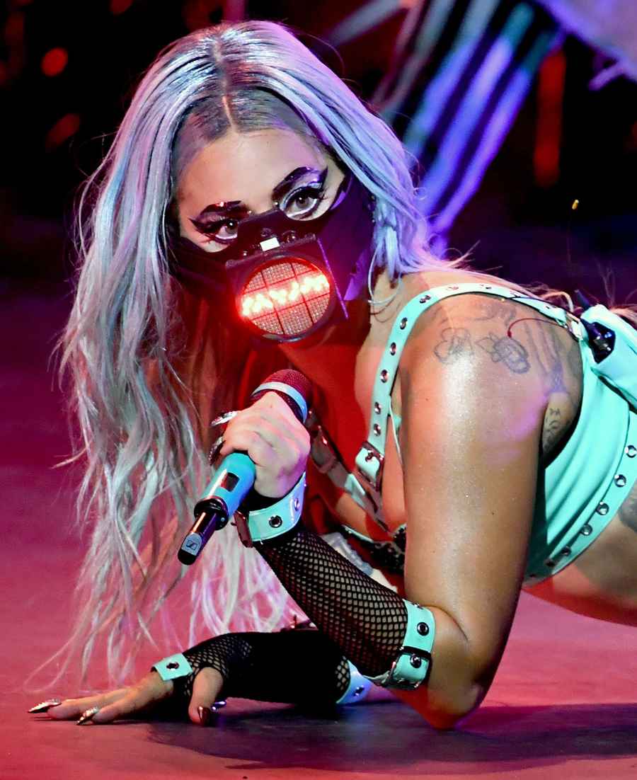 Lady Gaga VMAs 2020 Face Masks Performing