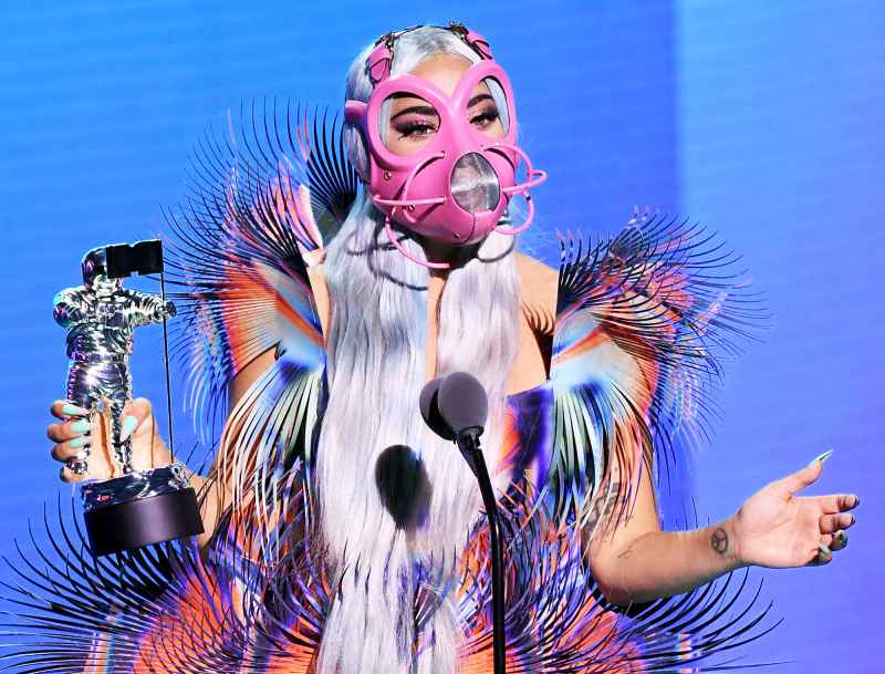 Lady Gaga VMAs 2020 Face Masks Pink