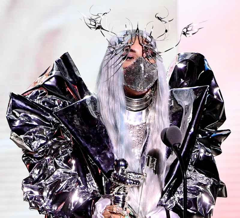 Lady Gaga VMAs 2020 Face Masks Silver