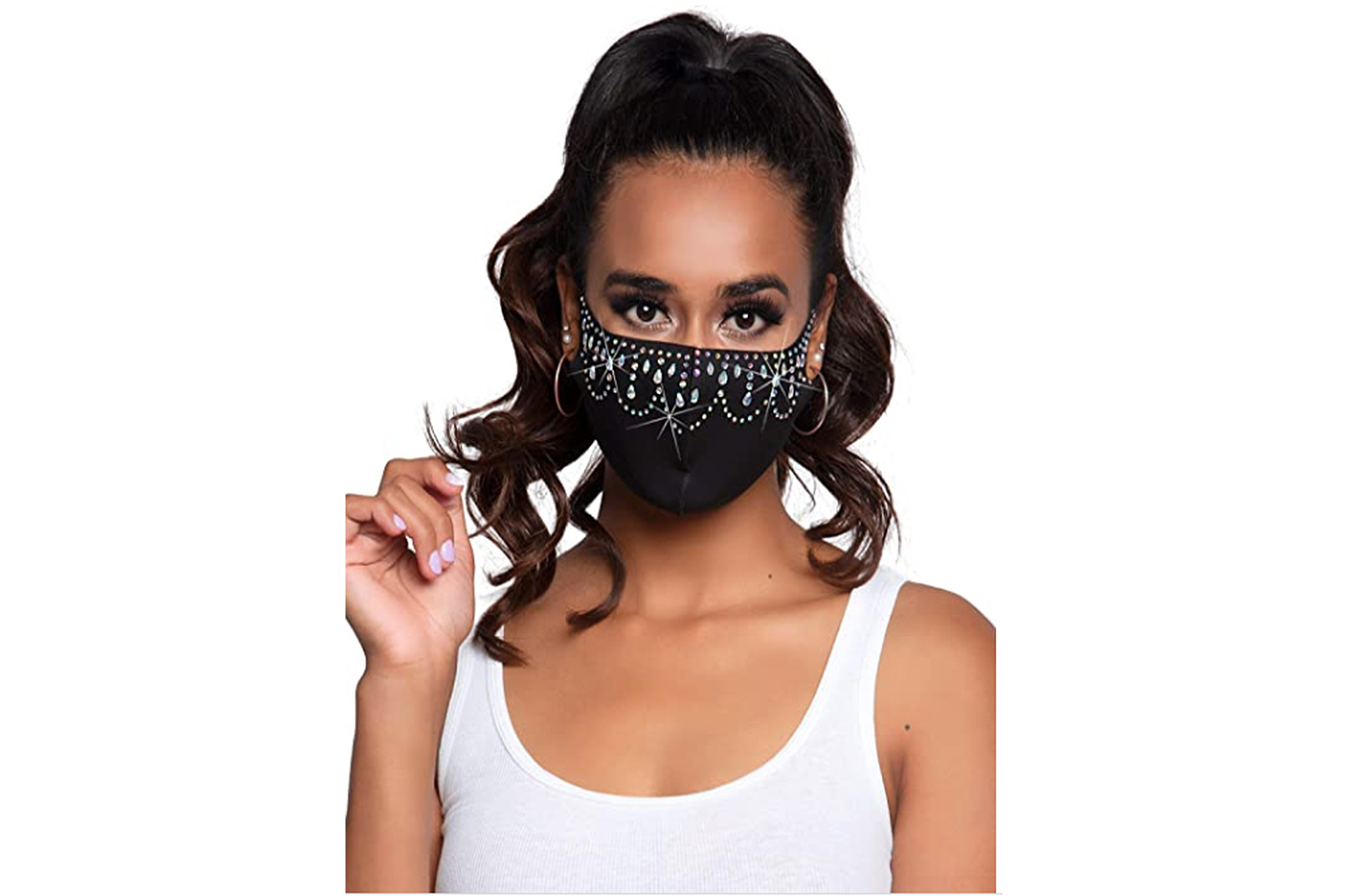 Leg Avenue Rhinestone Fashionable Face Mask
