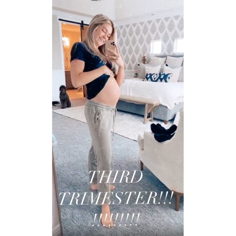 Lindsay Arnold third trimester baby bump