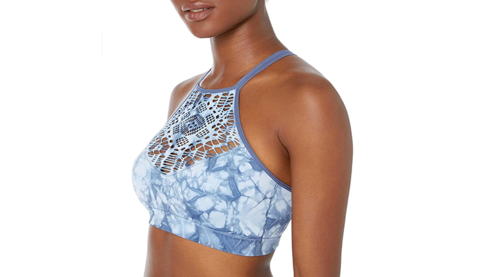 Mae Women's High-Neck Bralette with Cutouts