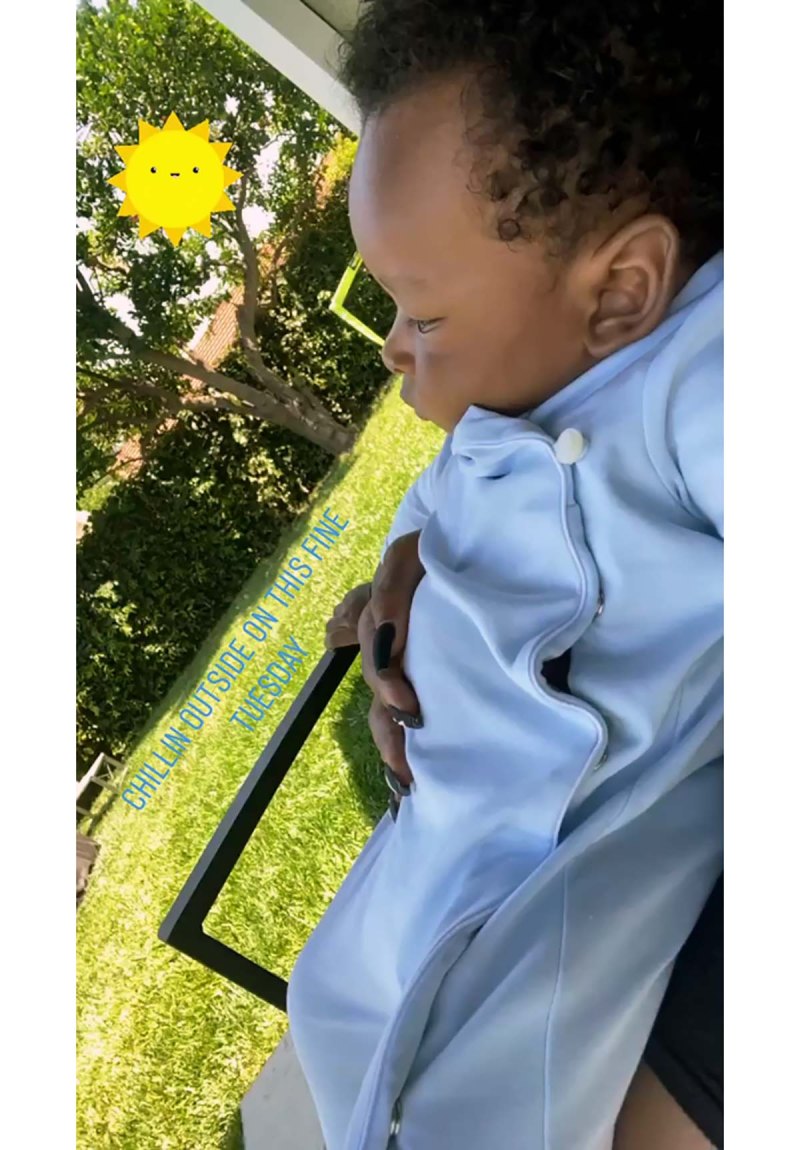 ‘Chilling Outside!’ Malika Haqq’s Sweetest Moments With Her Son Ace
