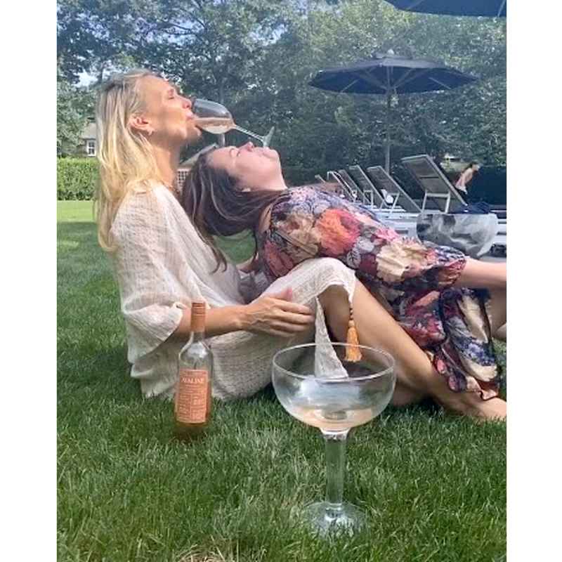 Molly Sims Celebrities Try the Viral TikTok Wine Challenge