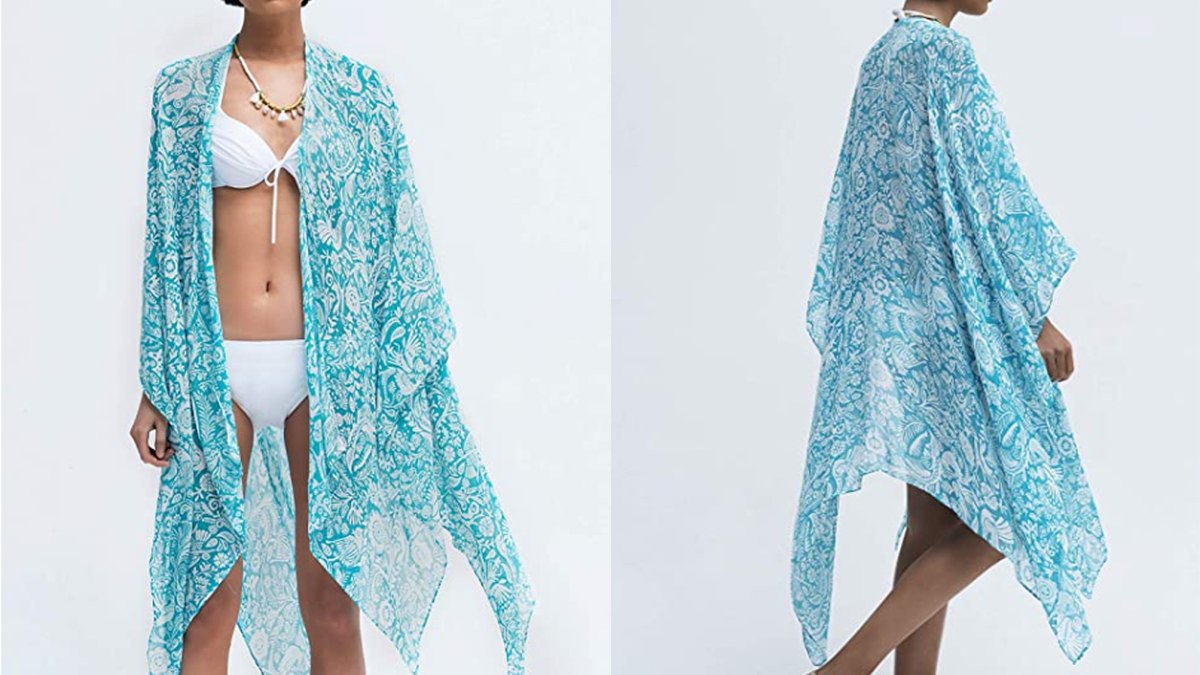 Moss Rose Women's Beach Cover Up Kimono Cardigan