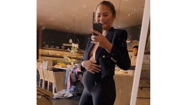 Pregnant Chrissy Teigen Shows Baby Bump Ahead of 3rd Child