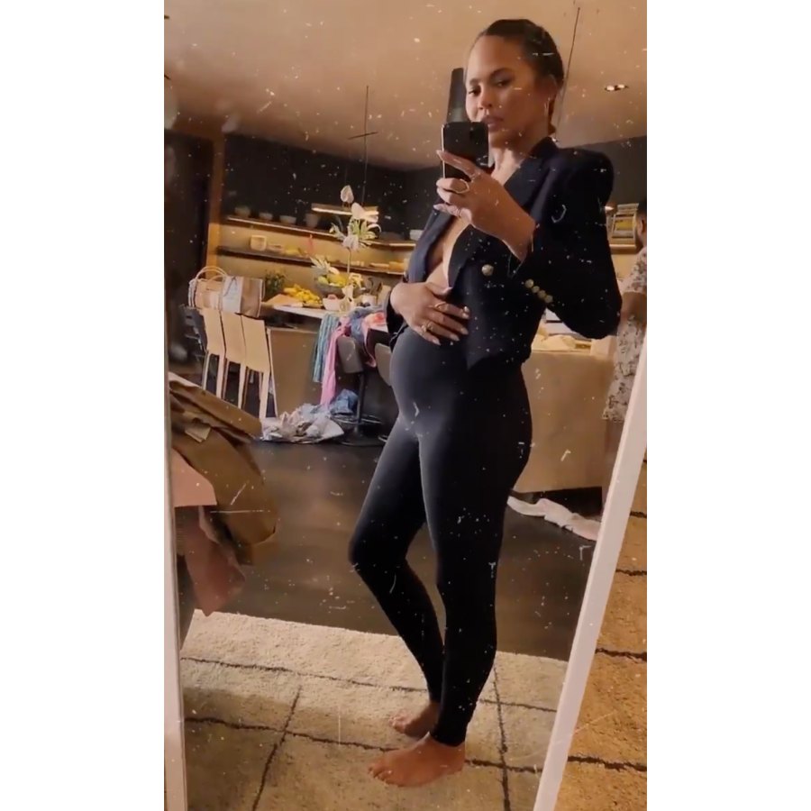 Pregnant Chrissy Teigen Shows Baby Bump Ahead of 3rd Child